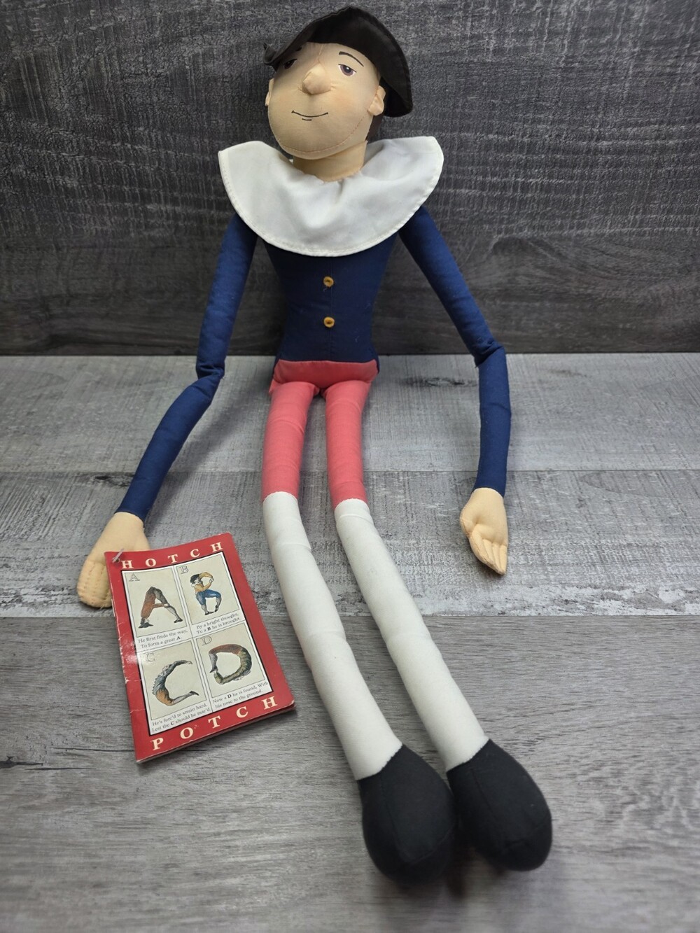 1996 HOTCH POTCH Doll Colonial Williamsburg 21" Toy By MerryMakers w Tags b196
